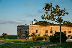 Clarks Point Light at Fort Taber Park in Massachusetts